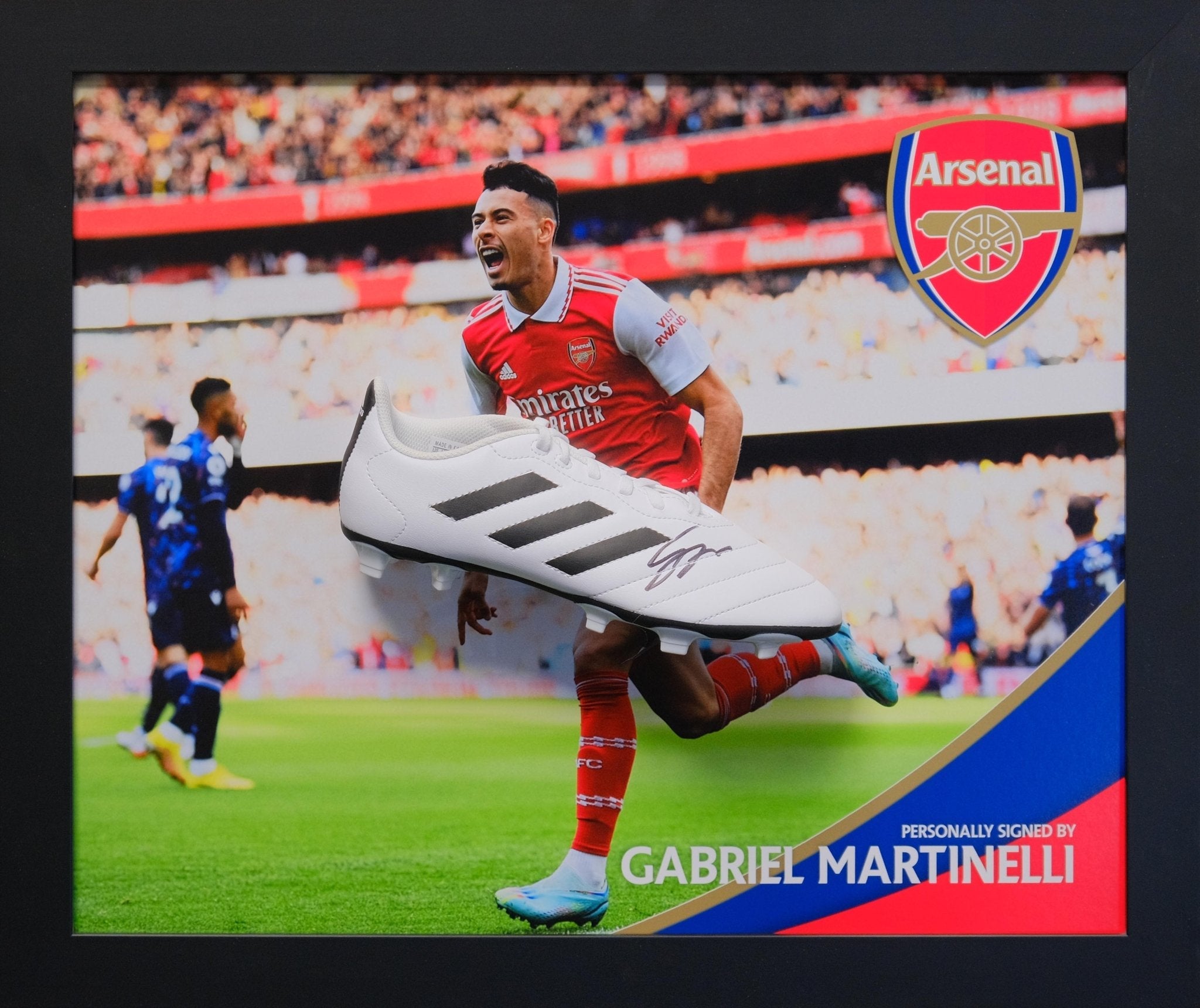 Gabriel Martinelli Signed Boot Framed Display - Memorabilia Framers Shop